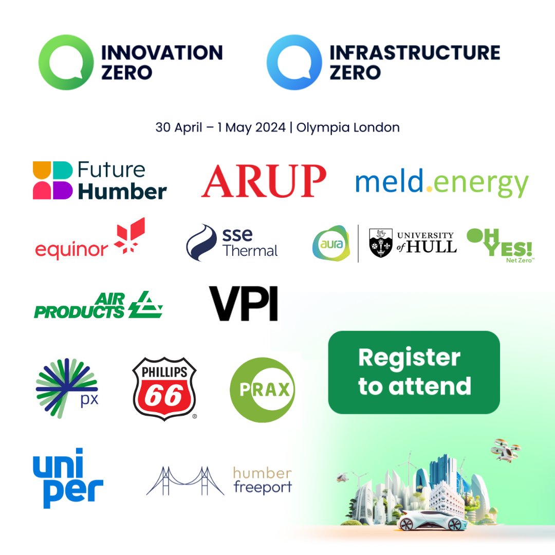Less than TWO WEEKS to go until #innovationzero - the UK's largest #sustainability conference. We're looking forward to joining the #Humber Pavilion with fellow #lowcarbon leaders to showcase how @UniOfHull #AIC is supporting businesses progress towards #netzero. #innovation