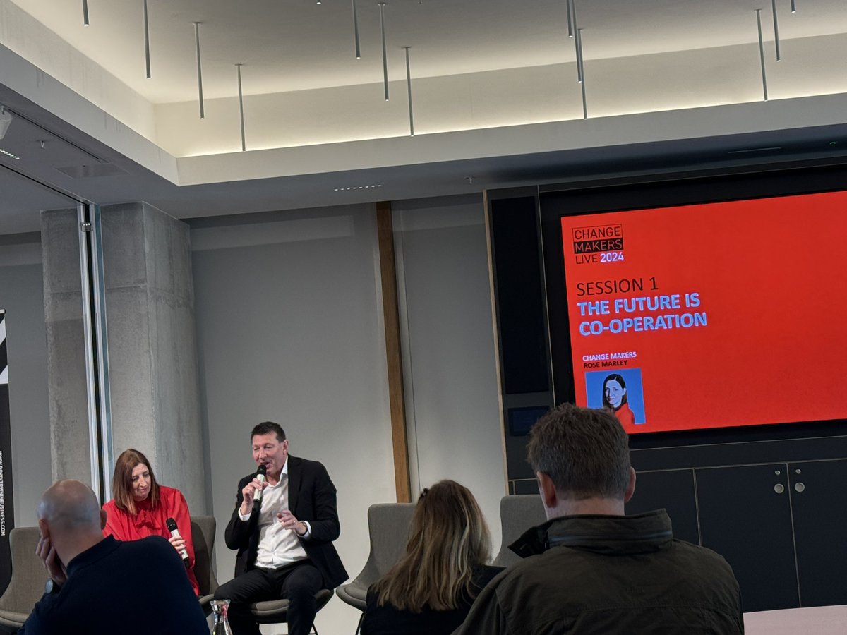 SimoneRoche's tweet photo. Great session by @RoseMarley1 @DIBLiv #CML24 #changemaker The future is most definitely cooperative https://t.co/B8EMVNYTHR