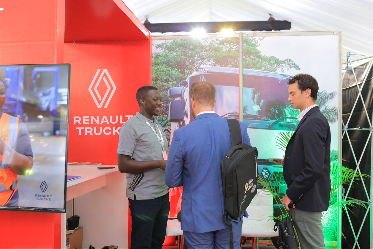 We're still showcasing our trucks at the #OilAndGasConvention2024 and it's a pleasure having discussions and ideas with everyone. Pass by the #RenaultTrucksUganda booth and let's talk sustainability and efficiency of our trucks.