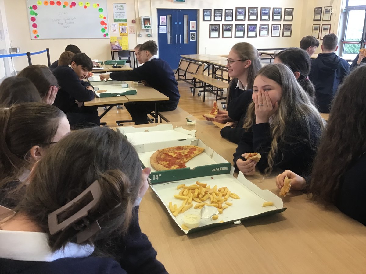 Ms. Tracy hosted yet another pizza party for our 2nd Year student, rewarding them for excellent attendance. Well done all and thank you. #excellence #CoreValues