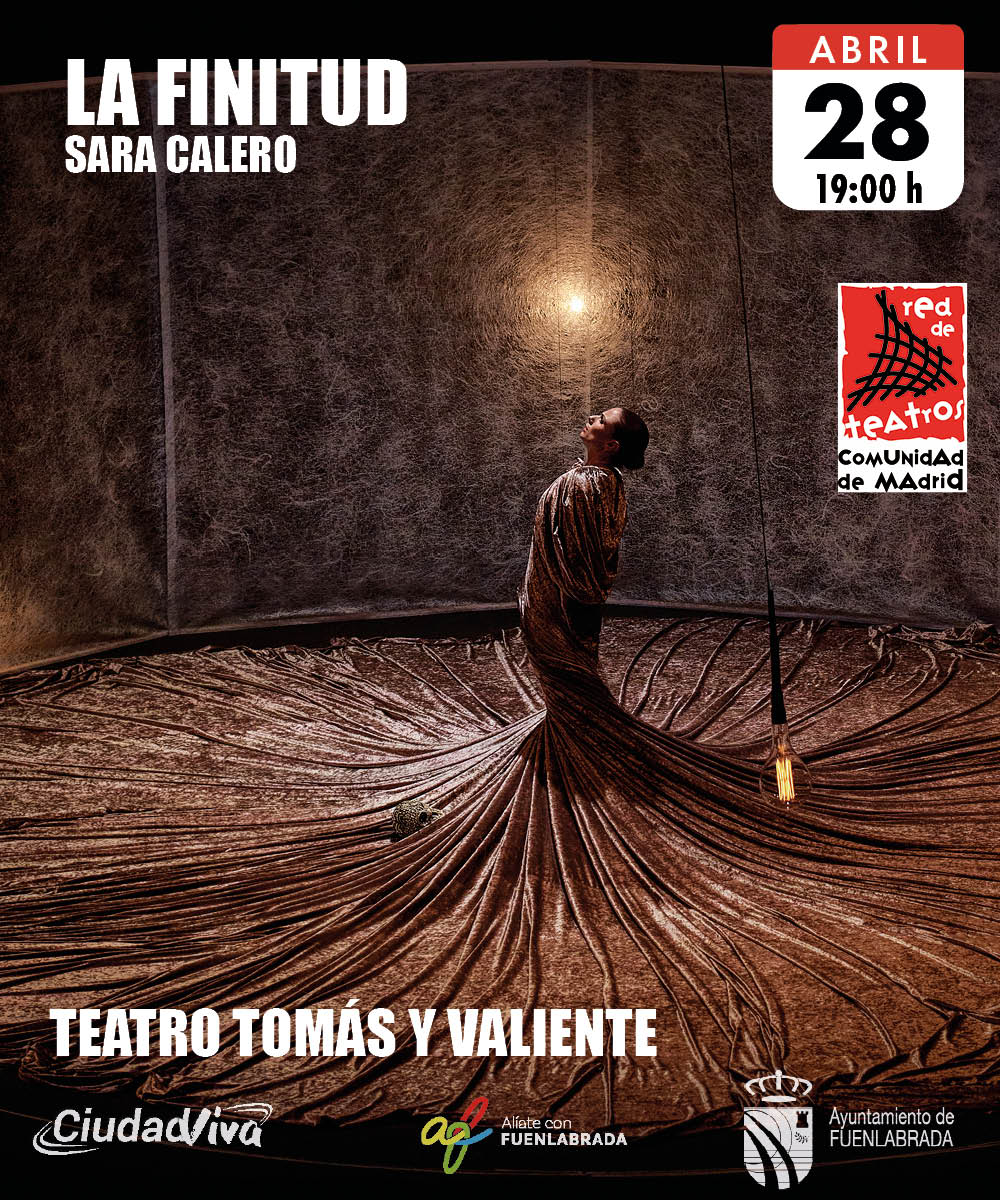 Danza: La Finitud con Sara Calero
📍 Teatro Tomás y Valiente
📅 Domingo 28 de abril a las 19:00 horas

🎟Entradas en taquilla y online 👇👇👇
es.patronbase.com/_Fuenlabrada/S…