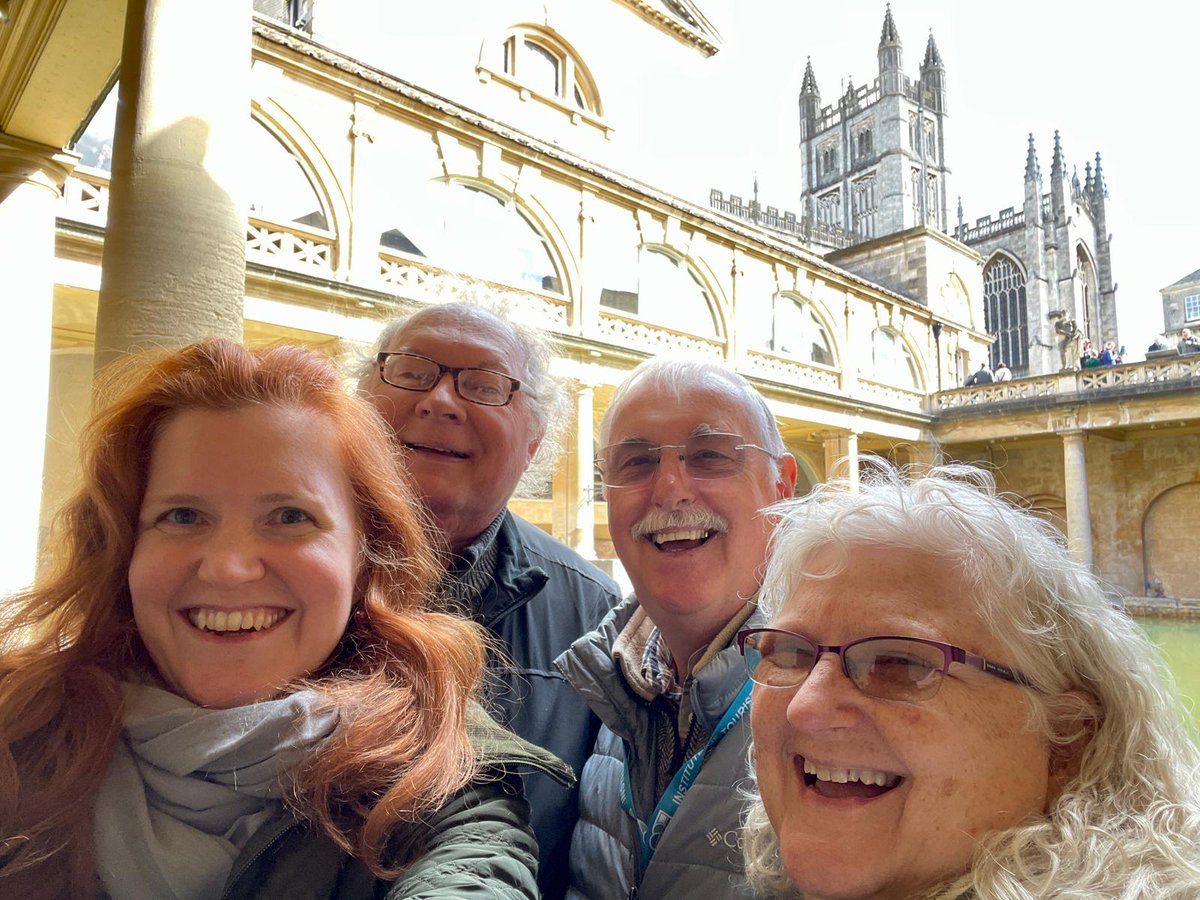 Another day at the office @RomanBathsBath @BBGuides Making smiles making memories