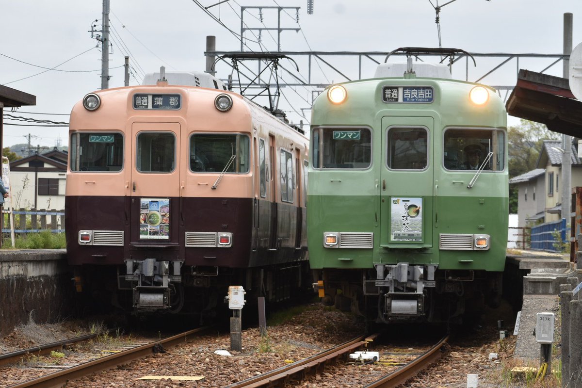 dd51_jr's tweet photo. 名鉄蒲郡線6010F復刻塗装
西尾·蒲郡ランチ&抹茶スイーツ系統板
#6010F #系統板
#にしがま線は今日も走る https://t.co/G1ZCIzilXz