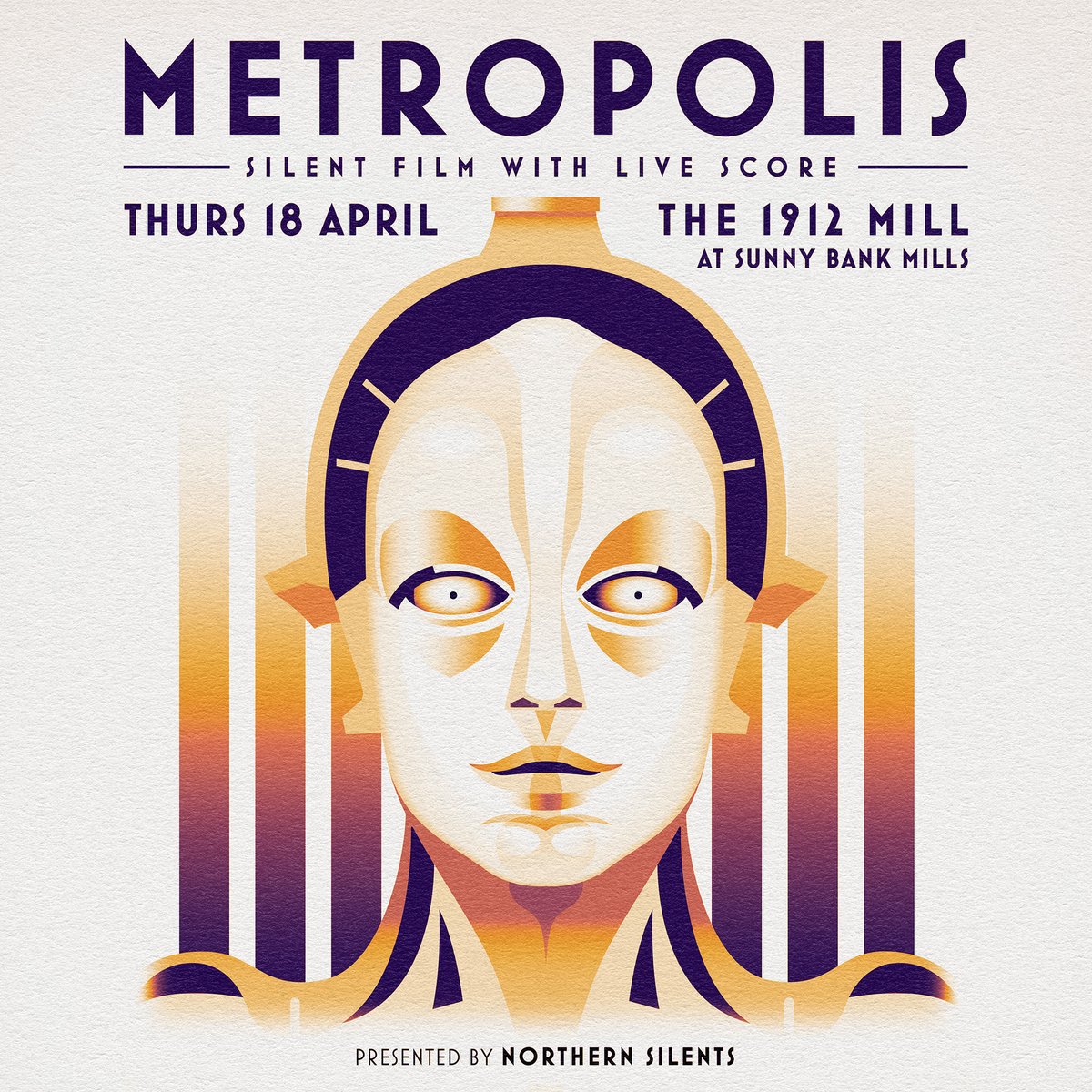 REMINDER - Tonights screening of 'Metropolis' will take place in the beautiful 1912 Mill building at @sunnybankmills, NOT The Old Woollen. ~ 🎟 tinyurl.com/4enypwxb 📍 #Farsley #Leeds 📽️ @NorthernSilents