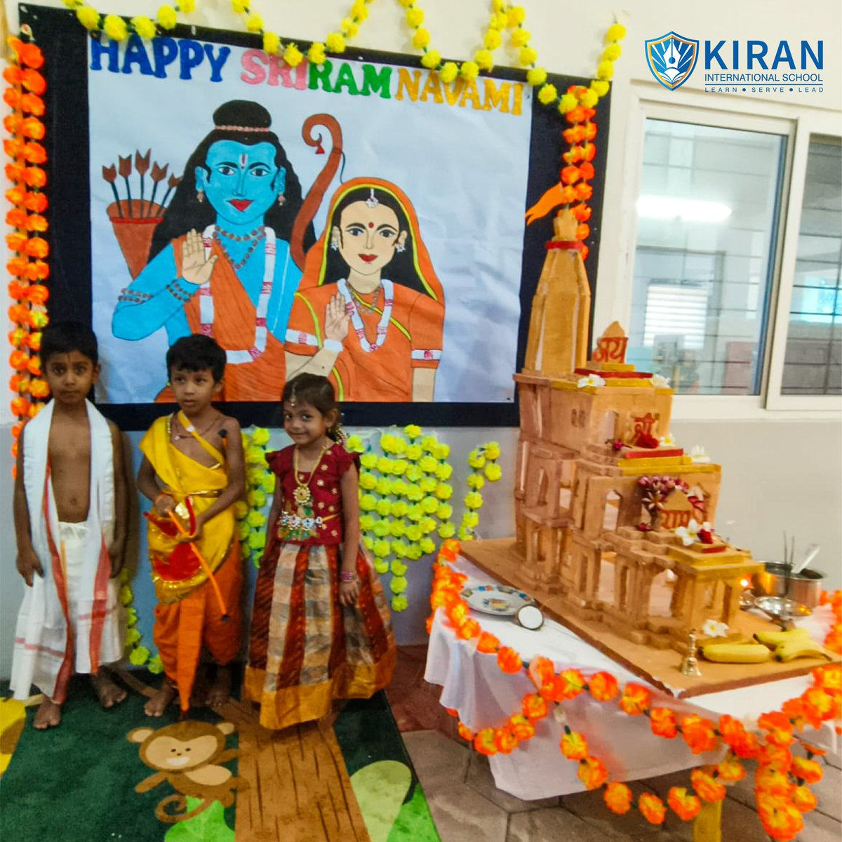 KIRAN_INTSCHOOL's tweet image. Our young #Kiranites celebrated #RamNavami with great zeal and enthusiasm.Our tiny tots looked fabulous in their traditional attire.Festivals are integral to building cultural habits &amp;amp; growing with ethics.Our facilitators made the children aware of the importance of the festival.