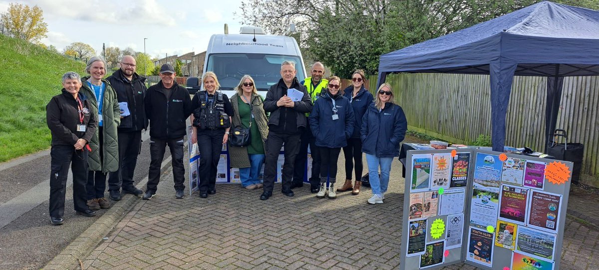 Come and see us and our partners today outside Kingswood neighbourhood centre until 3.30pm...handing out information and advice around waste disposal, crime prevention, fire safety advice and speak to local police officers about any issues or concerns you may have