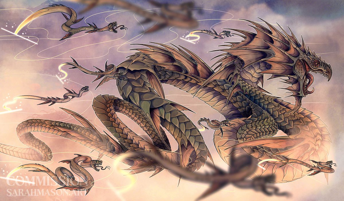 SarahMasonArt's tweet image. Xyris - The Writhing Storm

Loved painting this big Wyrm!  MTG card illustrations are a dream of mine so being cm'd to make a Xyris illustration was super fulfilling!