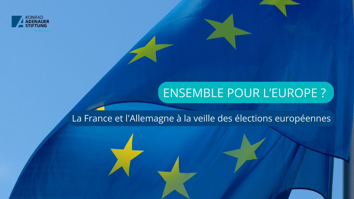 🇪🇺Ensemble pour l'Europe ? 🇫🇷🇩🇪<a href="/robert_schuman/">Fondation Schuman</a> 

🗓️25 avril, 18h00  
📌Goethe-Institut Paris     

Débat avec
<a href="/roland_theis/">Roland Theis</a> <a href="/CBurgdorff/">Celia Burgdorff</a> <a href="/Jess_europe/">Jessica Chamba</a> <a href="/MouvEuropeen_Fr/">Mouvement Européen - France</a> <a href="/guetta_en/">Bernard Guetta</a>
<a href="/SylvainKahn/">Sylvain Kahn</a> 

animé par
<a href="/MichaelaWiegel/">Michaela Wiegel</a> 

kas.de/fr/web/frankre…