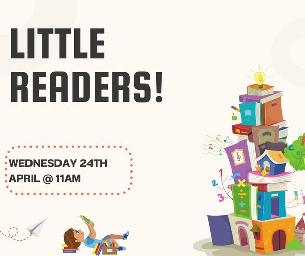 Join us in #KilmallockLibrary next Wednesday 24th April @ 11am for our next #LittleReaders session. There'll be storytelling, song, rhymes, books and chat! Looking forward to seeing you there 🤗 #LimerickLibraries #SpringIntoStorytime #storytime #RightToRead @LibrariesIre