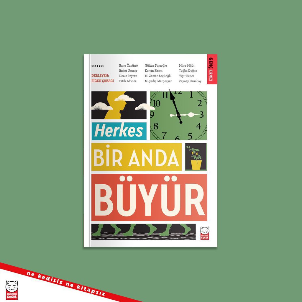 Figen Şakacı’nın derlediği, çağdaş edebiyatımızın farklı kuşaklardan 12 özgün yazarının büyüme hikâyeleriyle yer aldığı “Herkes Bir Anda Büyür” kitabını incelemek için: bit.ly/3j240Cb #kırmızıkediçocuk #nekedisiznekitapsız