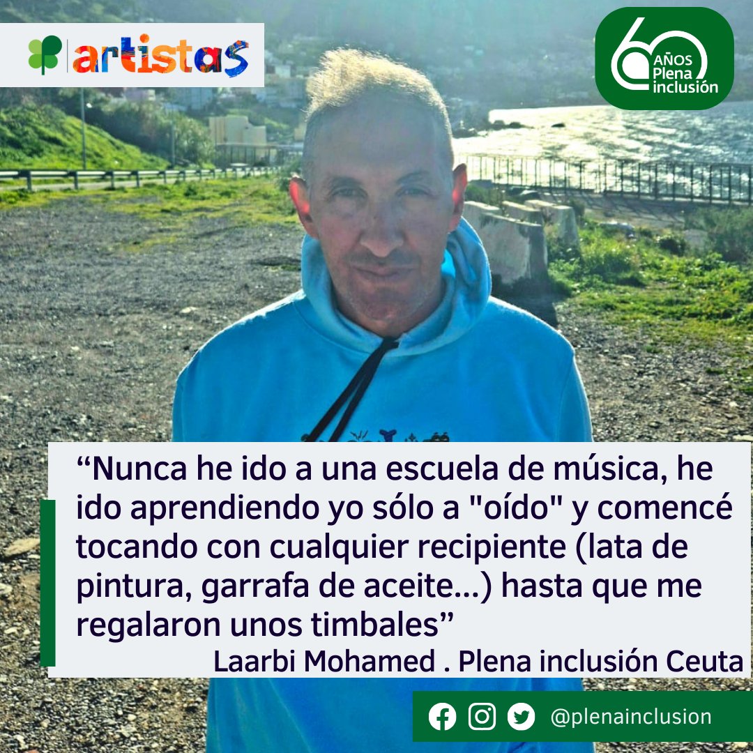 🍀 Plena inclusión (@plenainclusion) on Twitter photo En el concierto #Loimposiblesehará participan instrumentistas con #discapacidadintelectual
🎺Daniel Delgado <a href="/somfundacio/">Som - Fundació</a> <a href="/_dincat/">Dincat</a>
🥁 Ángel Novas <a href="/PlenaMadrid/">Plena Inclusión MAD</a>
🎸 José A. Zapatero <a href="/FPersonas/">Fundación Personas</a> <a href="/PlenaCyL/">Plena inclusion CyL</a>
🥁Laarbi Mohamed <a href="/PlenaCeuta/">Plena inclusión Ceuta</a>
👩💻Enlace plenainclusion.org/l/60-aniversar…
#Plena60años En el concierto #Loimposiblesehará participan instrumentistas con #discapacidadintelectual
🎺Daniel Delgado <a href="/somfundacio/">Som - Fundació</a> <a href="/_dincat/">Dincat</a>
🥁 Ángel Novas <a href="/PlenaMadrid/">Plena Inclusión MAD</a>
🎸 José A. Zapatero <a href="/FPersonas/">Fundación Personas</a> <a href="/PlenaCyL/">Plena inclusion CyL</a>
🥁Laarbi Mohamed <a href="/PlenaCeuta/">Plena inclusión Ceuta</a>
👩💻Enlace plenainclusion.org/l/60-aniversar…
#Plena60años