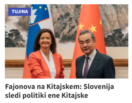 Super, Slovenija bo prodala Tajvan.🤦
