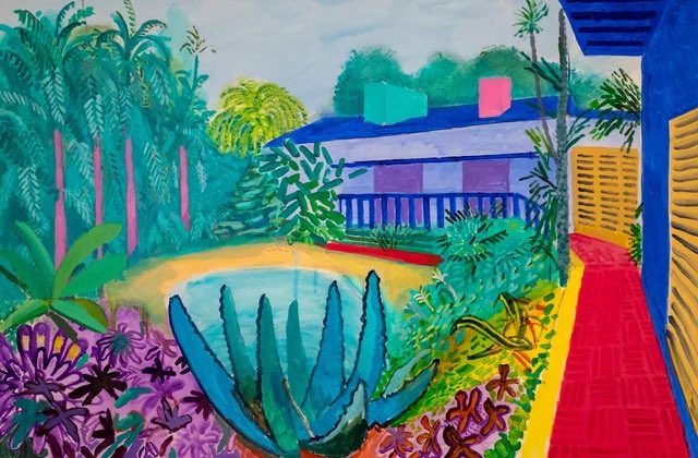 On another glorious day..there really is only one artist..his use of colour and capturing of light will always fill my heart..an artist I reference more than any other in my lectures…the genius that is David Hockney..