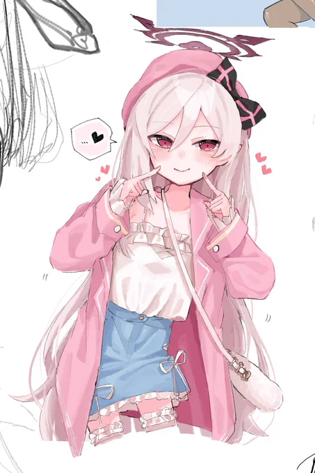 雀魂の私服髪下ろしムツキ…#ブルアカ 