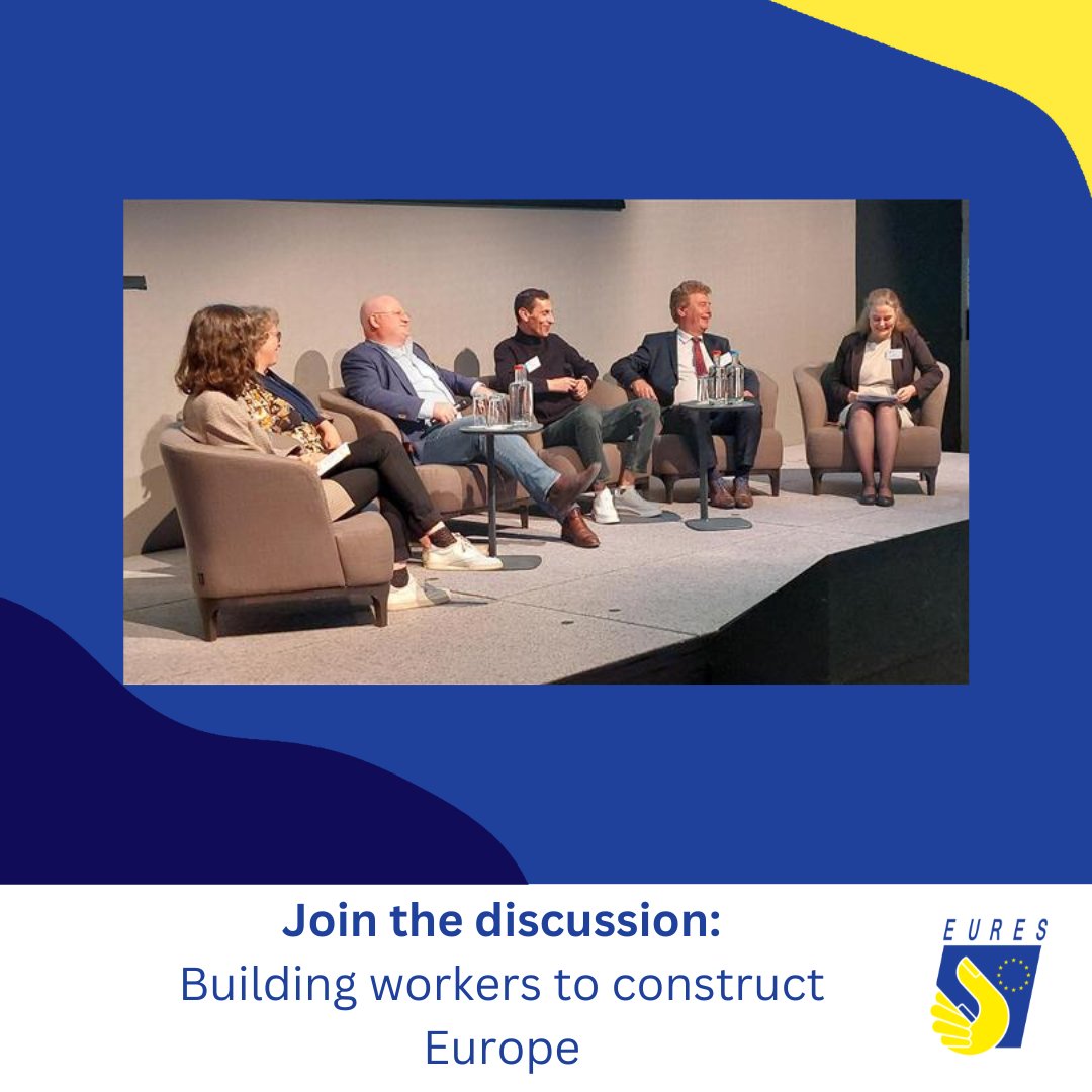 Our panel discussion is live- Labour shortages in the construction sector: Implications for employers, workers and society. Join the discussion using #LabourShortages #EURESjobs #EURES30