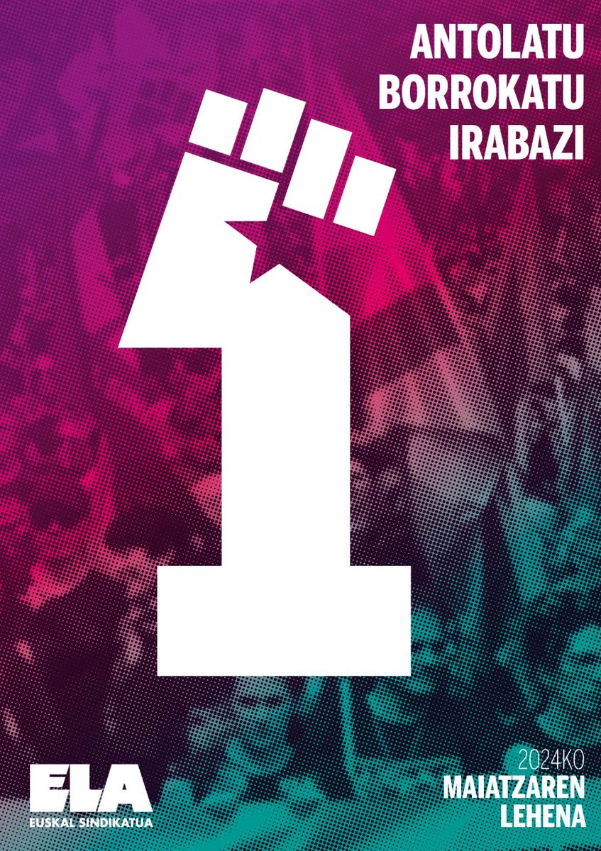 ✊🏽#𝟭𝗗𝗲𝗠𝗮𝘆𝗼| 𝗘𝗹 𝗰𝗮𝗺𝗯𝗶𝗼 𝘀𝗼𝗰𝗶𝗮𝗹 𝘀𝗼𝗹𝗼 𝘃𝗲𝗻𝗱𝗿á 𝗺𝗲𝗱𝗶𝗮𝗻𝘁𝗲 𝗹𝗮 𝗰𝗼𝗻𝗳𝗿𝗼𝗻𝘁𝗮𝗰𝗶ó𝗻 𝗽𝗼𝗹í𝘁𝗶𝗰𝗮, 𝘀𝗼𝗰𝗶𝗮𝗹 𝘆 𝘀𝗶𝗻𝗱𝗶𝗰𝗮𝗹 📲 labur.eus/IKB3K #𝗔𝗻𝘁𝗼𝗹𝗮𝘁𝘂𝗕𝗼𝗿𝗿𝗼𝗸𝗮𝘁𝘂𝗜𝗿𝗮𝗯𝗮𝘇𝗶