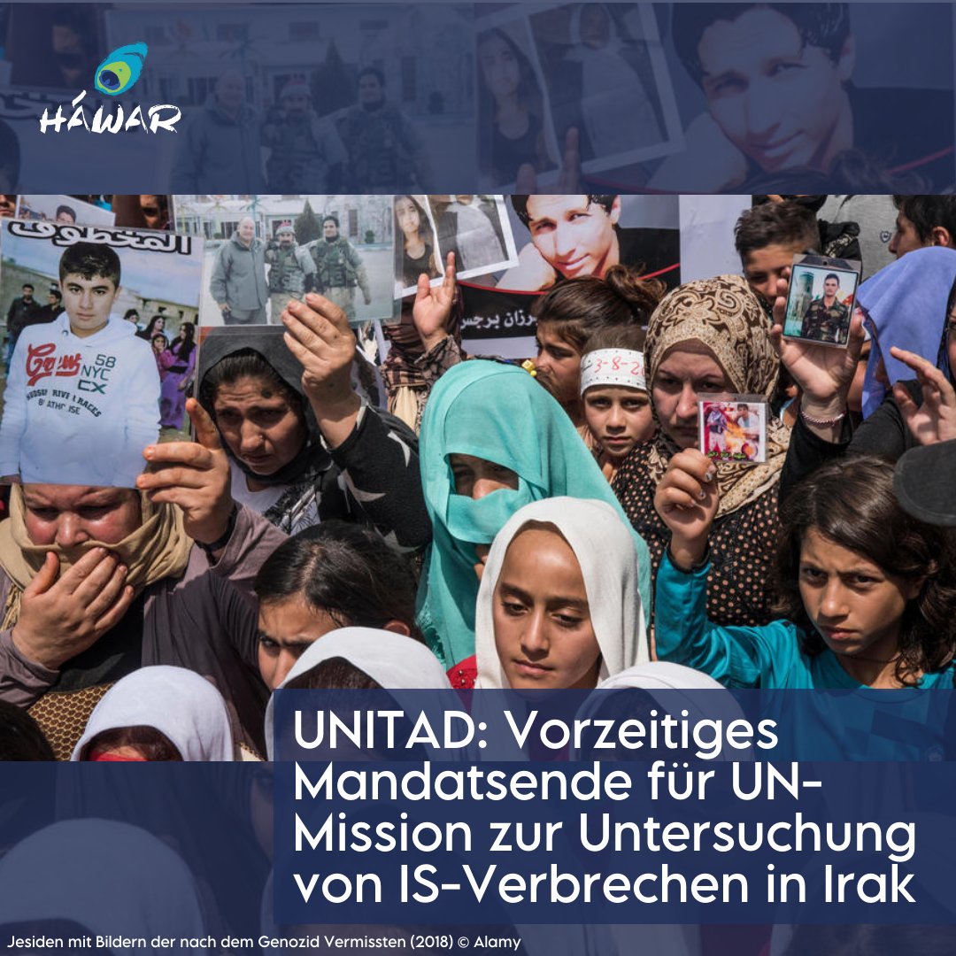 Die @UN-Untersuchungsmission @UNITAD_Iraq zur Untersuchung für von Daesch (auch bekannt als sogenannter Islamischer Staat) in #Irak begangenen Verbrechen verliert nach September 2024 ihr Mandat.