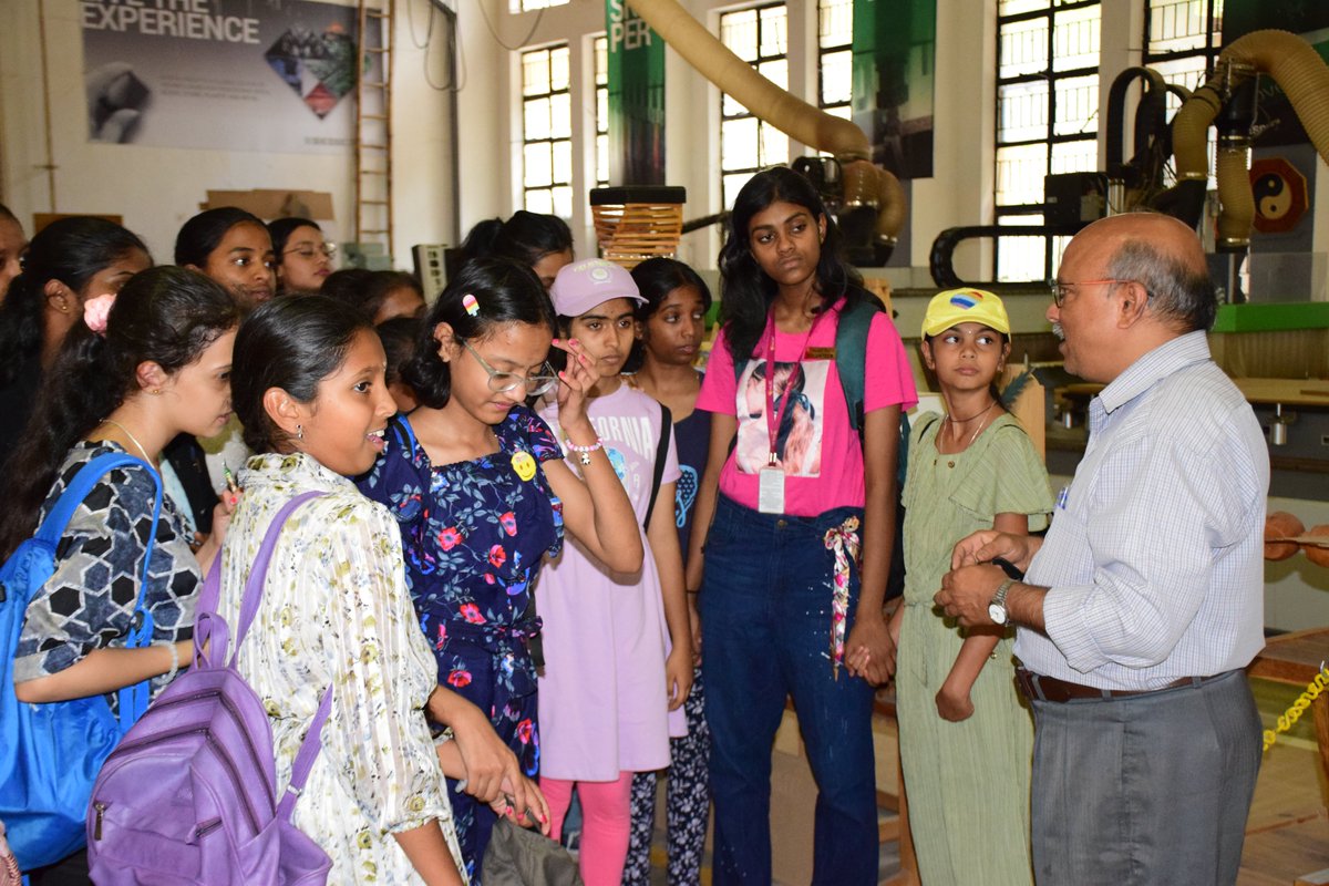 About 22 students of class 5 to 12 from summer camp of Maharani Lakshmi Ammani College, Bangalore visited laboratories, plant nursery, workshops, museum and AWTC at ICFRE-IWST on 18 April 2024 with a view to encourage and expose them to build a career in science.