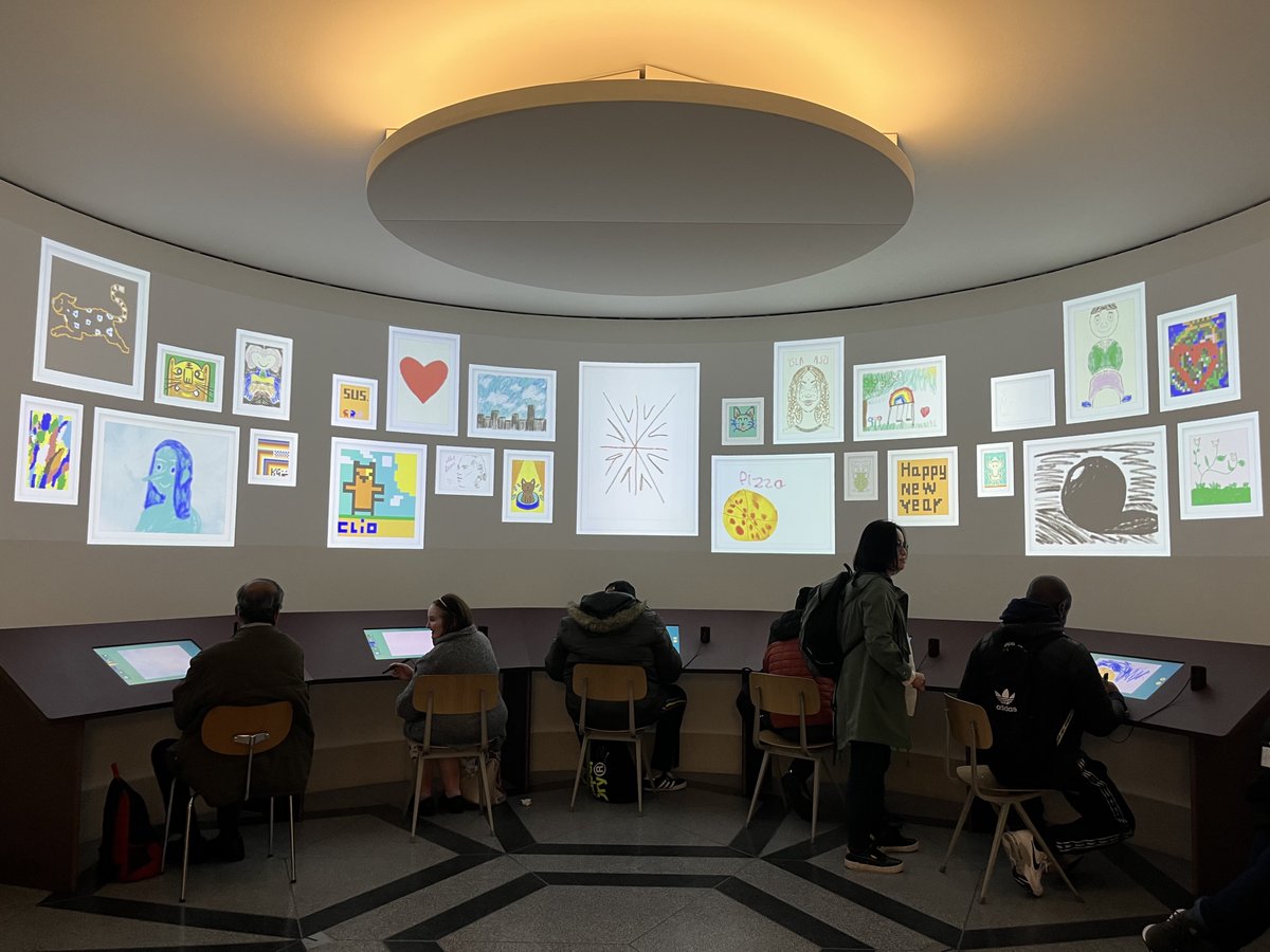 ShareCommunity's tweet photo. Last month our music group took a trip to the @Tate - we had loads of fun drawing on the digital sketch pads and looking at the creative artworks projected onto the walls. A lovely day all round!

#LearningDisabilityServices #Inclusion https://t.co/M3vyHYAqot