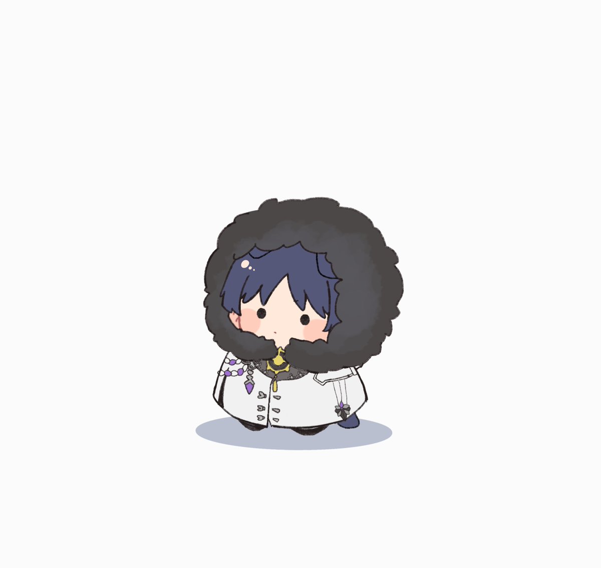 scaramouche (genshin impact) solo looking at viewer blush short hair simple background white background 1boy  illustration images