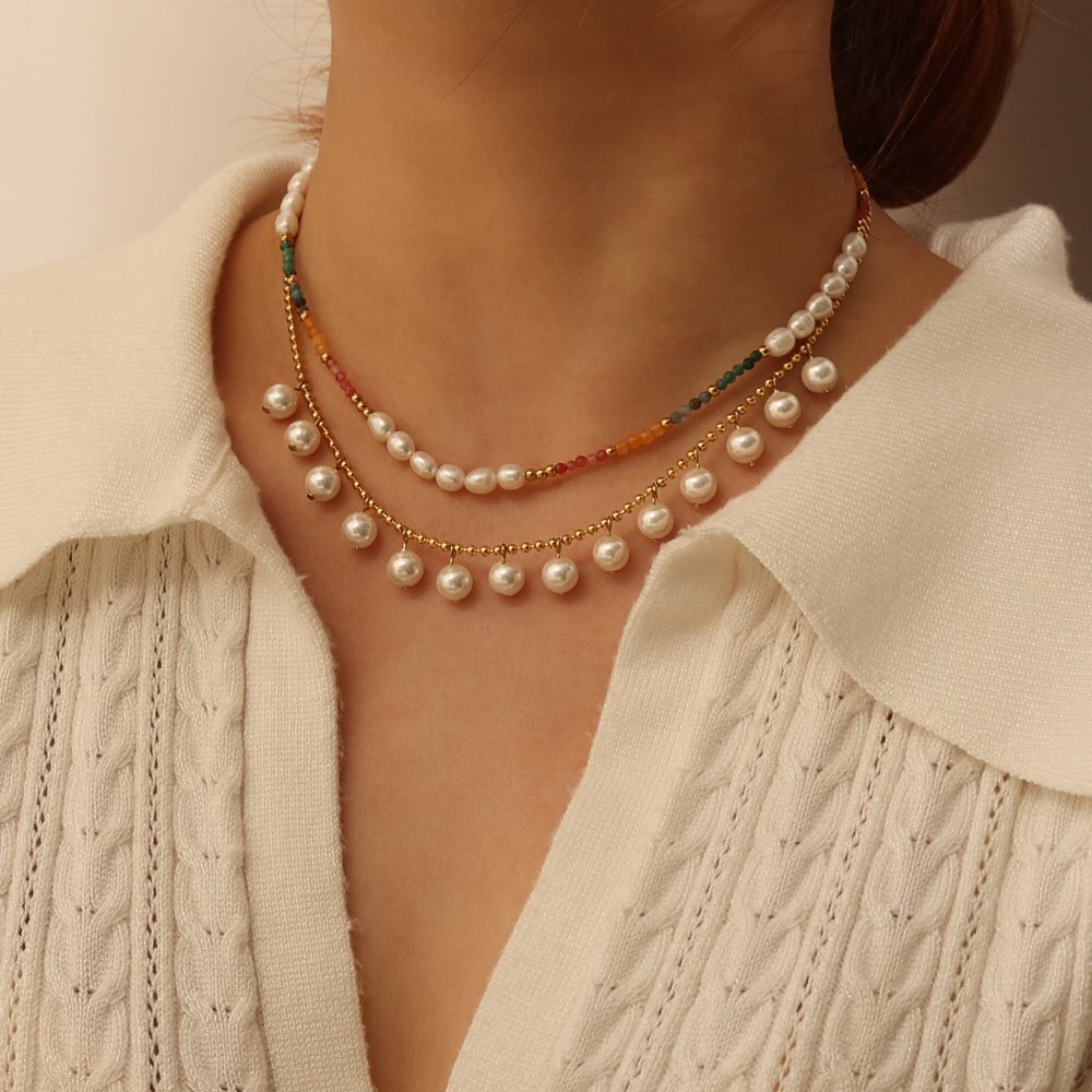 PEARL NECKLACE

#necklaces #jewelry #pearl #crystal #beads #summernecklace #ball #fashion #goldplatedjewelry #necklacestyle #beadsjewelry #colours