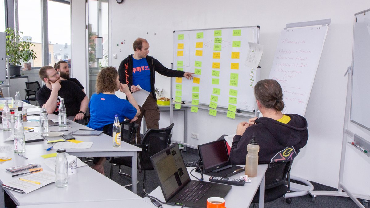 synyx_ka's tweet image. Unser Softwarearchitektur-Kickstart mit Eberhard Wolff war ein voller Erfolg! 👏 Von Bounded Contexts bis Strategic Design haben wir viel gelernt – und das alles mit einer Prise Humor! 🧠 Vielen Dank, @ewolff, für die wertvollen Impulse! 🙏 #weiterbildung #architektur #haufencode
