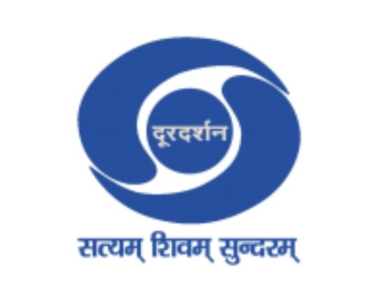 anuphomray's tweet photo. Left one is the @DDNational logo few days back. Right one is the new logo. Overnight #saffronization by fascist @BJP4India https://t.co/aA4ilDpbGh