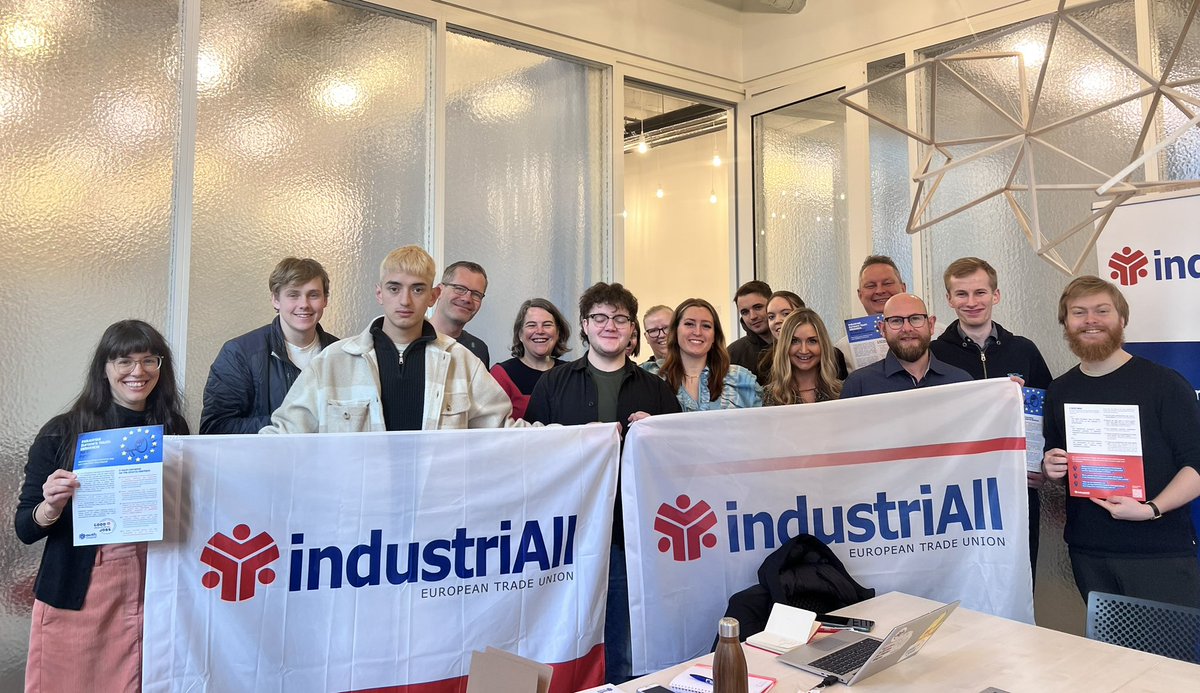 Great to have @danskmetal youth 🇩🇰 visiting our offices today to discuss the Youth Demands & priorities for the #EU2024 elections and the importance to get out and vote! 🗳️ We stand together for #GoodIndustrialJobs ‼️