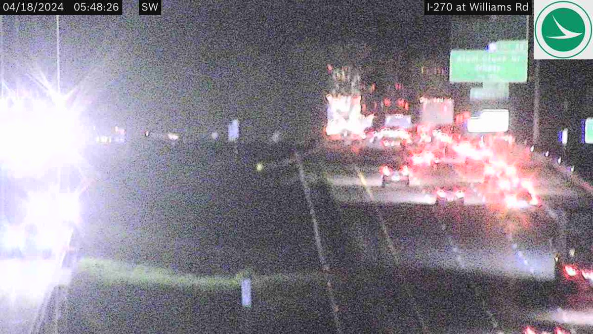 🚨Watch for delays on I-270 S/B between US 33 and Alum Creek Dr. (SE Side) due to crash.