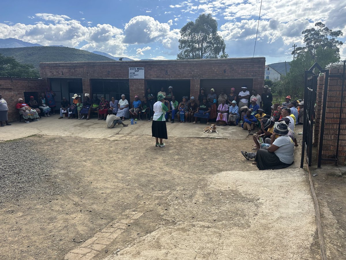 ActionSA in action at a public meeting in Balfour in the Raymond Mhlaba municipality. This community is desperately poor, grossly under serviced and neglected by the current government. It’s time to fix Balfour, the E Cape and SA @HermanMashaba