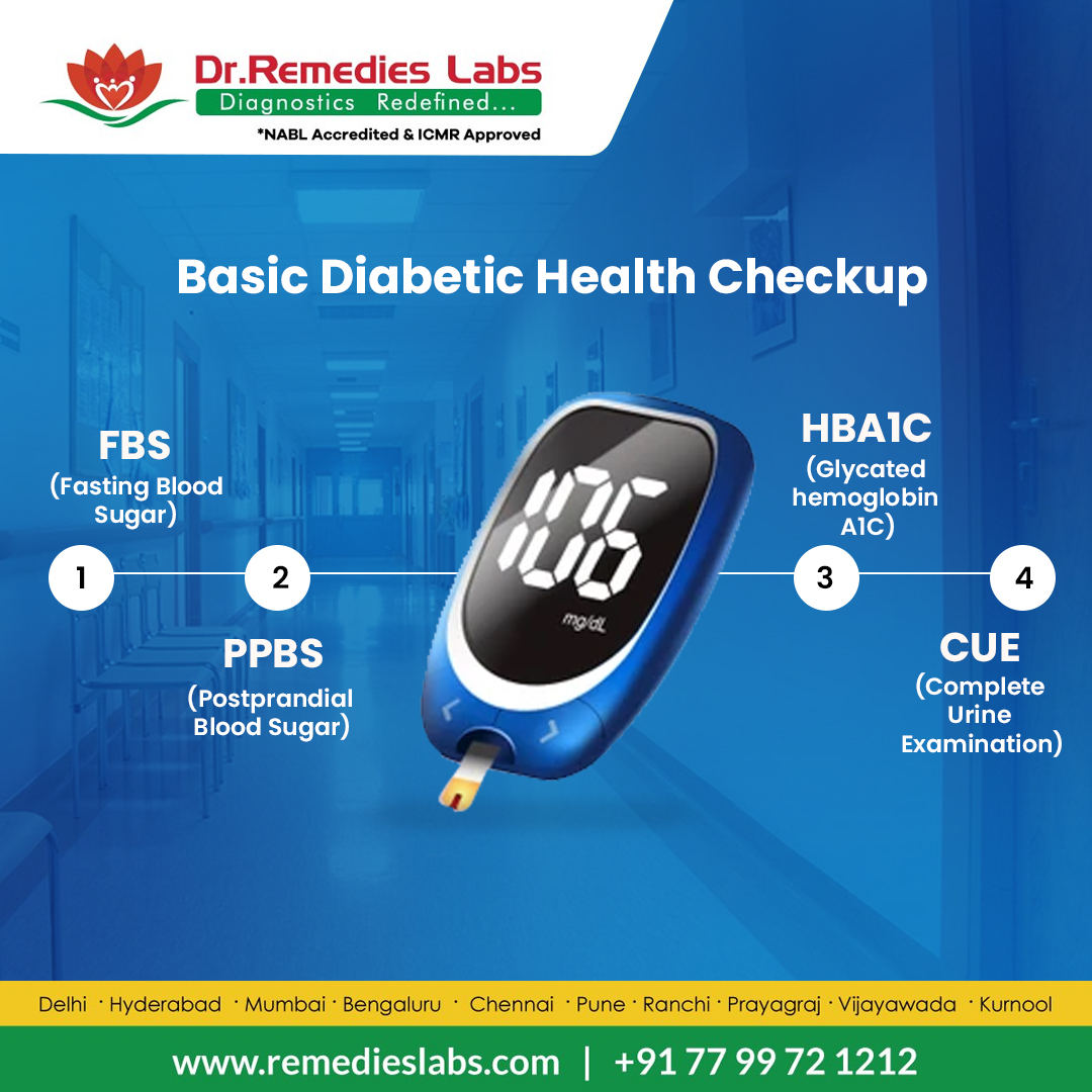 Our Basic Diabetic Health Checkup package is your partner in managing diabetes and living life to the fullest.

Visit: bit.ly/3VAInqN or reach us at 91-7799 721 212.

#Remedieslabs #DiabetesCheckup #DiabetesManagement #PreventiveCare #HealthScreening #DiabetesAwareness