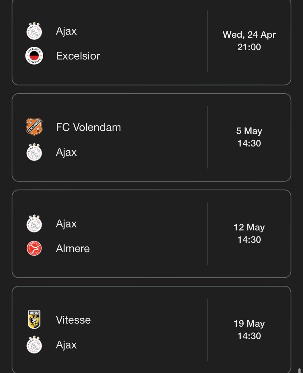 wetalkajax's tweet photo. Hold on…👀
#Ajax #top4battle https://t.co/BBStobEoI9