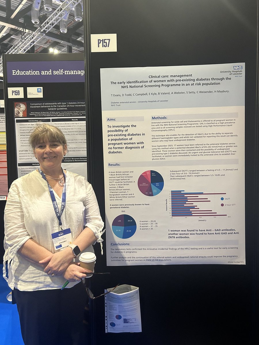 @Elpida_Vnz and Tina Evan’s flying the flag for womens health @dukpc #gestationaldm. Visit their posters to learn more #ldc @kamleshkhunti