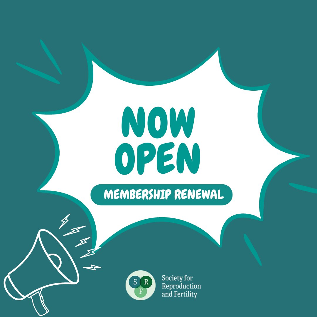 Membership Renewal is now open! 📢📢📢

An email has been sent to all members. 

Please contact us if you require any further support.

#membership #society #srf #reproduction #fertility