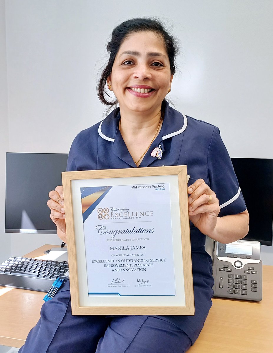 Cerebrating Excellence Annual Awards 2024 <a href="/MidYorkshireNHS/">Mid Yorkshire Teaching NHS Trust</a> 
   Proud to present my Nomination for Outstanding Excellence in Service Improvement, Research and Innovation🫁 <a href="/MYorksResearch/">Mid Yorks Research</a> @dawnydear <a href="/SBdischargefac/">Shannen Beadle</a> <a href="/YouPlantPot/">Alex Clarkson</a>