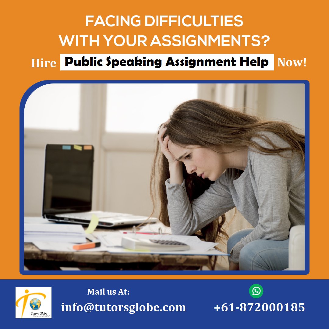 Register for our Public Speaking Assignment Help service & make your academic session a complete win-win at budget-friendly prices! #PublicSpeakingAssignmentHelp #PersuasiveSpeech #SelfIntroductionSpeech #PeerFeedback #GlobalCompetencies #InformativeSpeech #ModelsOfCommunication