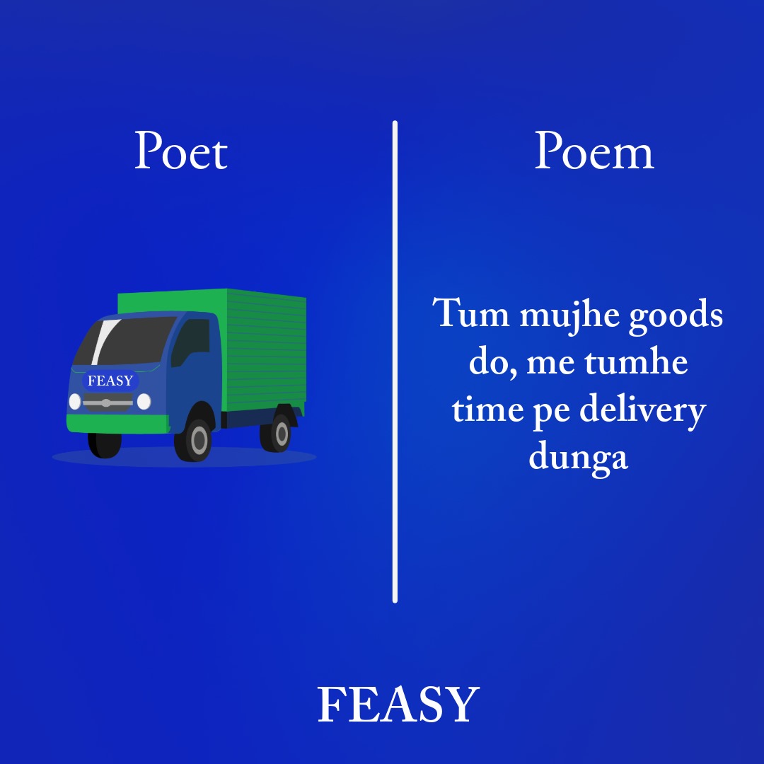 Get Azadi from Logistic Hassles. Book Feasy Now.
Link in the Bio. #Kardenge
#Feasy #thepoetpoem #poetrypoem #poempoet #trending #trendingformat #trendingnow #momentmarketing #logisticscompany #logisticsolutions #logisticservices #trucksforeveryneed