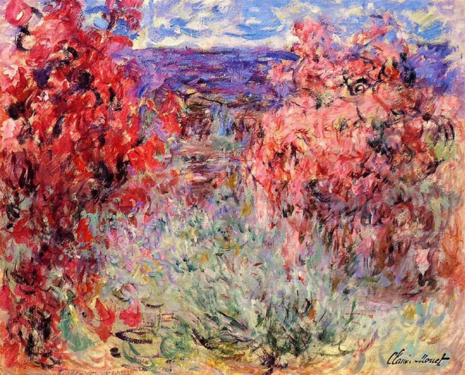 allontanarsio's tweet photo. Roses paintings by Claude Monet https://t.co/xNV5JwmfUq
