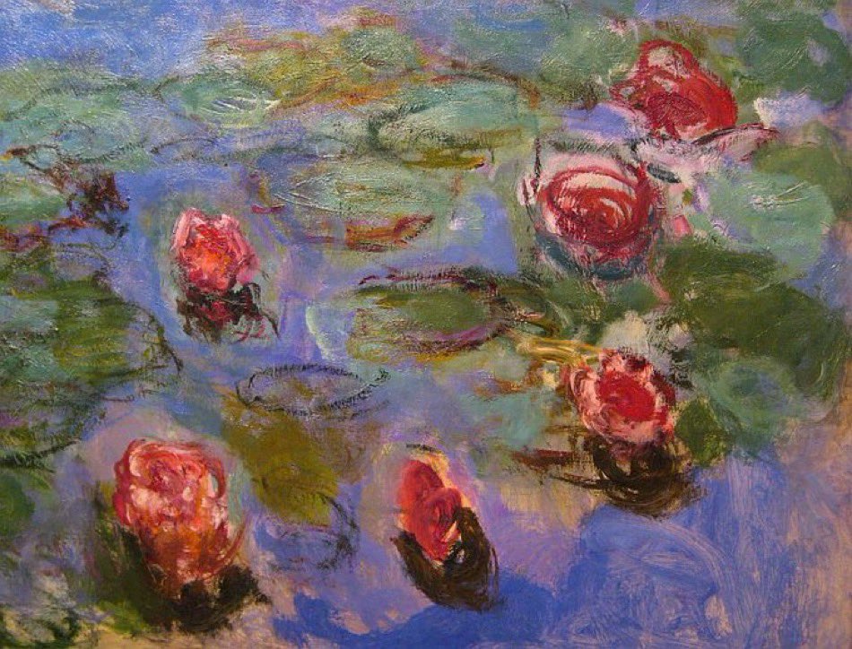 Roses paintings by Claude Monet