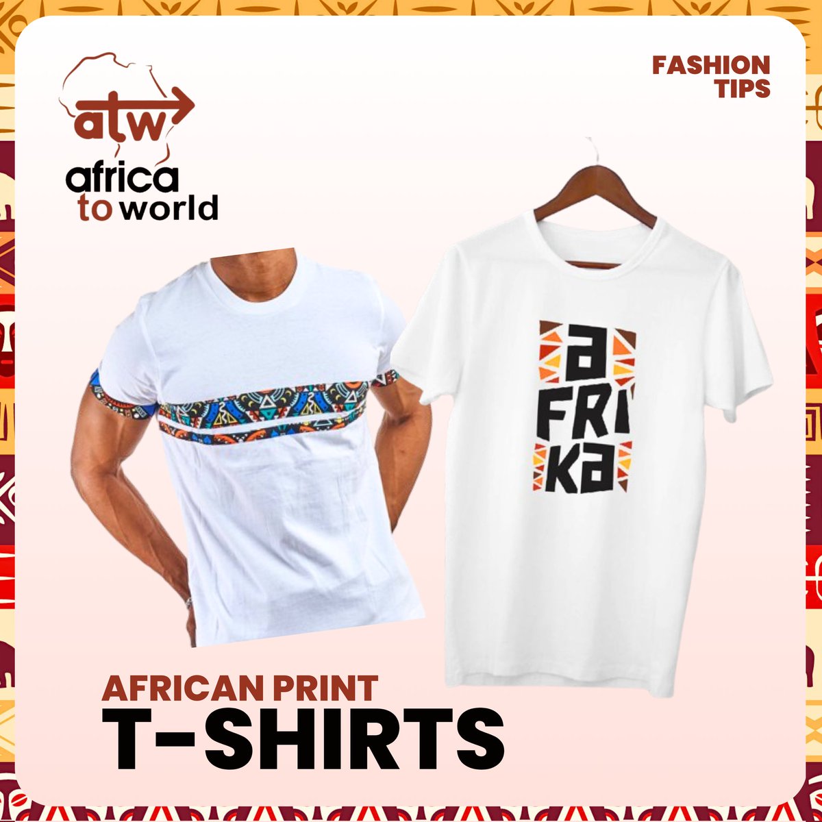 Africa2WorldUG's tweet photo. With so many options and different tastes to choose from, African print tees can easily become something your closet can’t function without!
#AfricaToWorld #AfricanFashion https://t.co/18S9mgKF5H