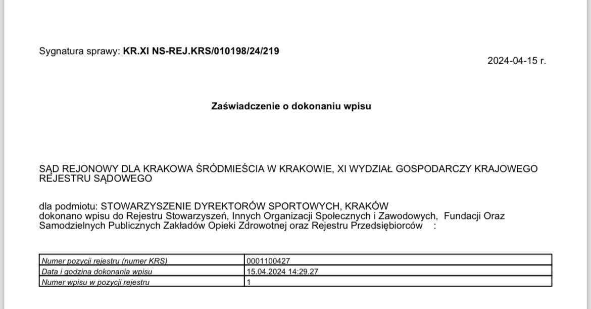 Stowarzyszenie Dyrektorów Sportowych tweet media