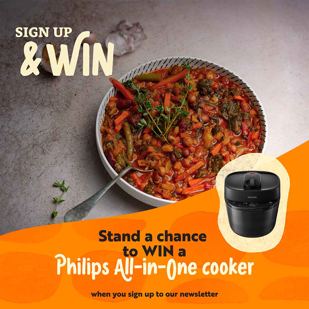 🍳 Stand a chance to WIN one of two Philips All-in-One cookers when you sign-up for our Newsletter. Get shareable meal inspiration, hosting tips and more. ✨🎉 Don’t miss out: mccain.co.za/madewithmccain/ #MadeWithMcCain #MadeForSharing
