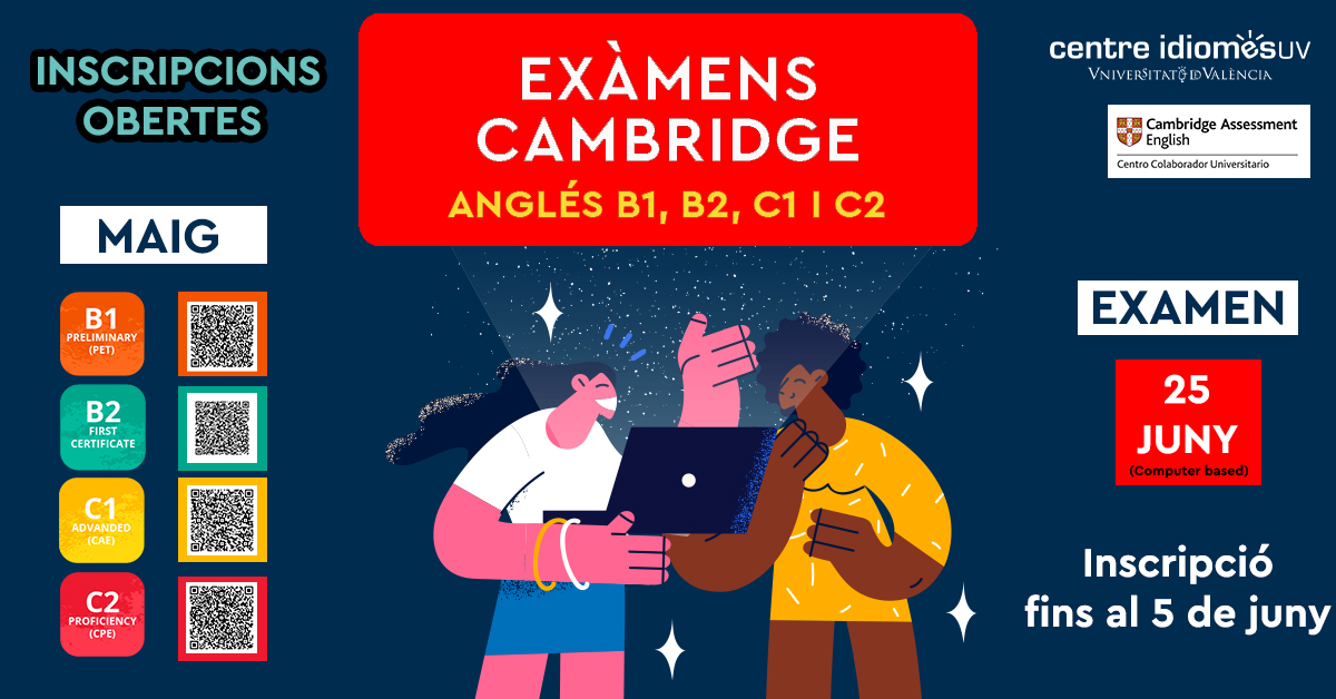 centreidiomes's tweet photo. 👅Linguòmans! 
📣S'ha obert una 3a convocatòria per a Cambridge!
📍Serà el 25 de juny i teniu fins al dia 5 per a matricular-vos.
https://t.co/ijpiV6J1j5
💻Els exàmens es faran des dels ordinadors del @centreidiomes
Apunta't ja, que a més a més, tenim el preu més barat de tots!😎 https://t.co/sAo29okryg
