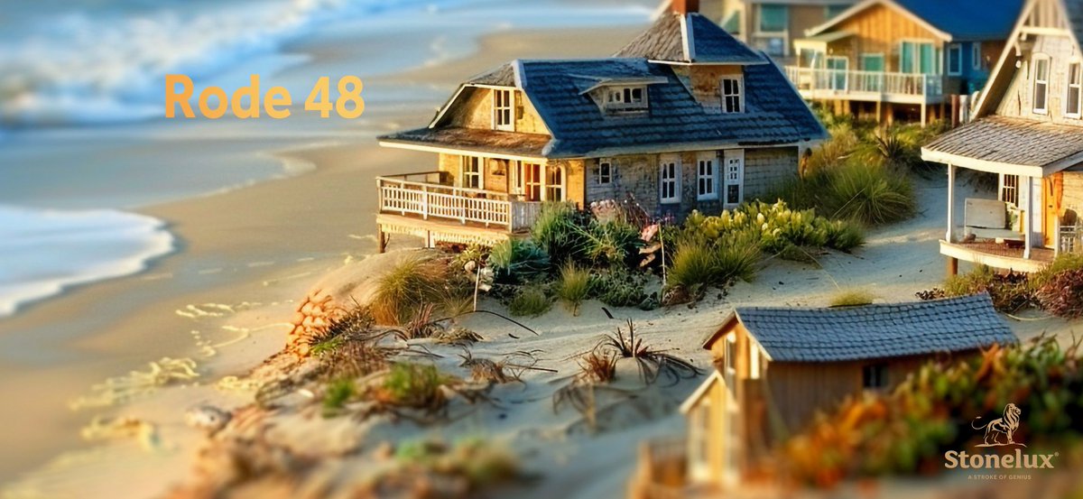 Rode 48 is a warm, inviting shade, suffused with the honeyed charm of Bath Stone. 
The shade brings to mind the golden light of sunset bathing the historic facades of Georgian architecture. ☀️🏖 #Stonelux #colour #paint #stoneeffect