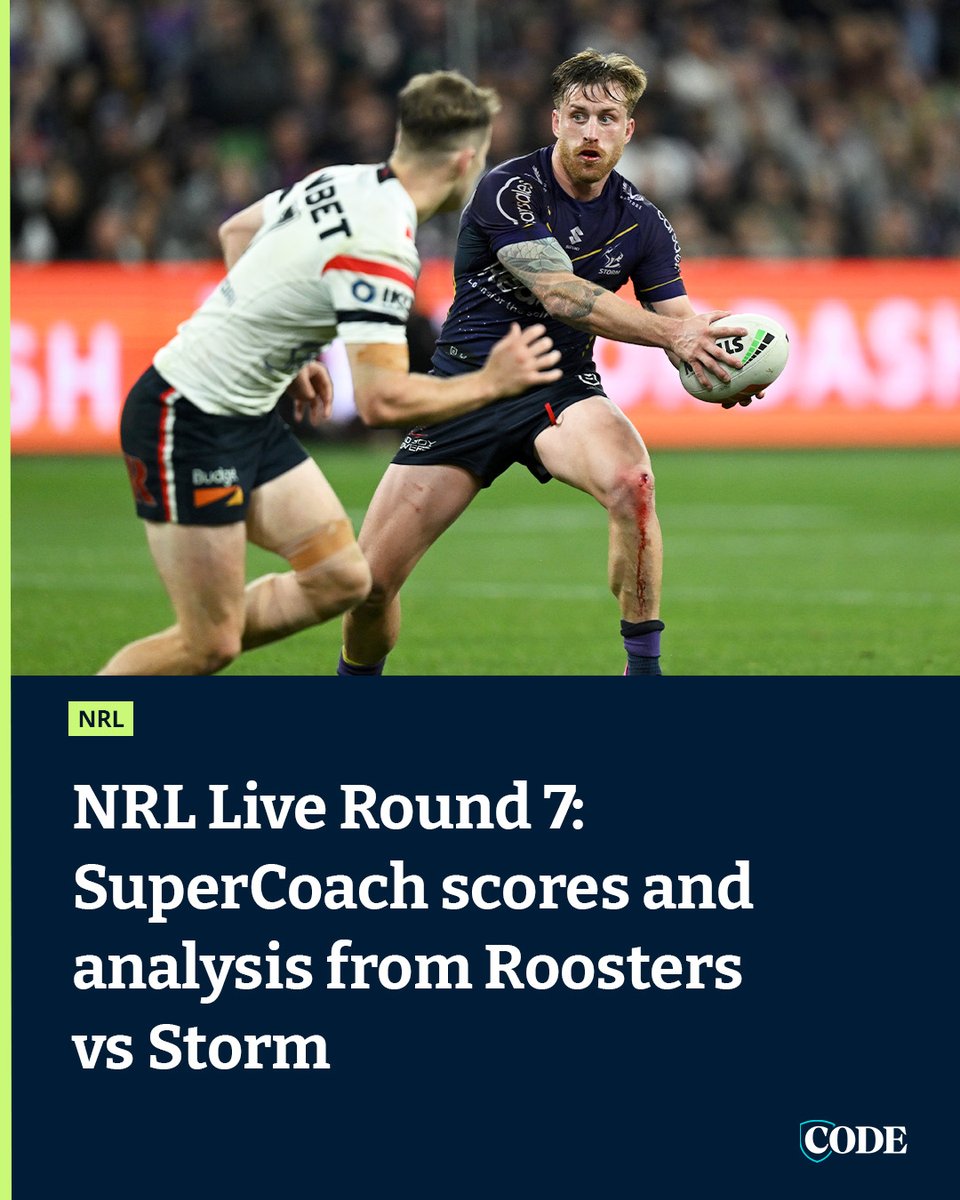 Welcome to our live coverage of Thursday’s clash between two NRL premiership heavyweights - the Roosters and Storm. NRL LIVE ▶️ bit.ly/3U1g99n