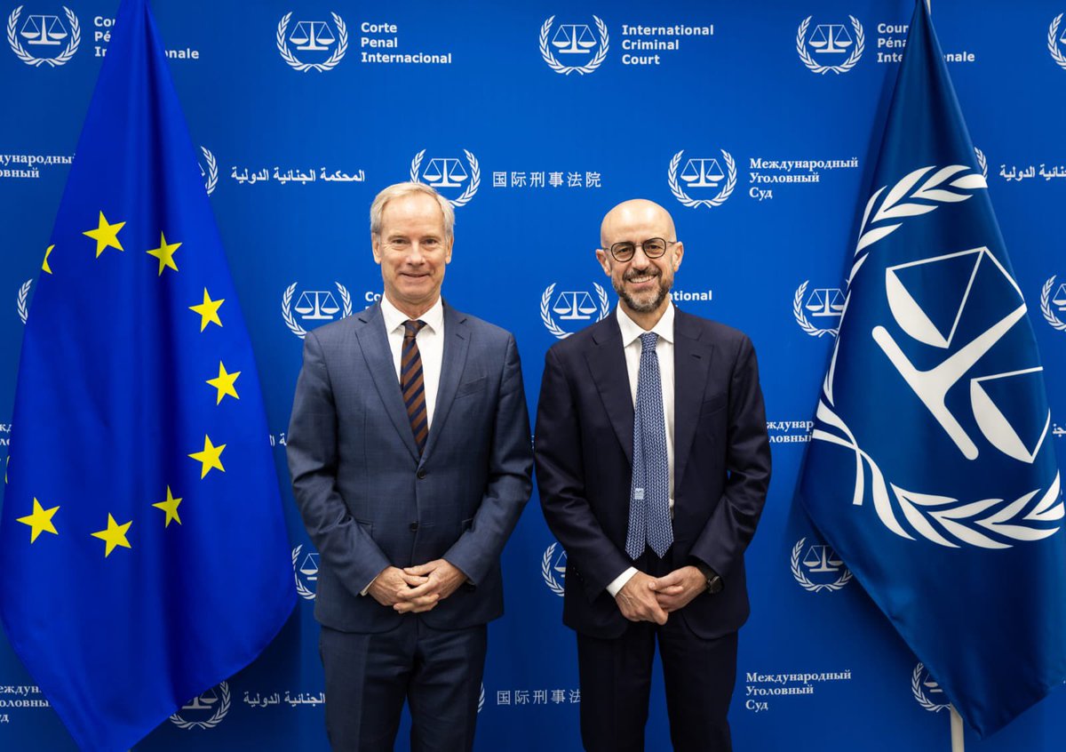 Grateful to @IntlCrimCourt First Vice-President, Prosecutor @KarimKhanQC, Registrar, and the Executive Director of the @TFV_FPV for very informative and fruitful meetings. More than ever, we need to stand up for the rule of law and international criminal justice. 📷 ©️ICC-CPI