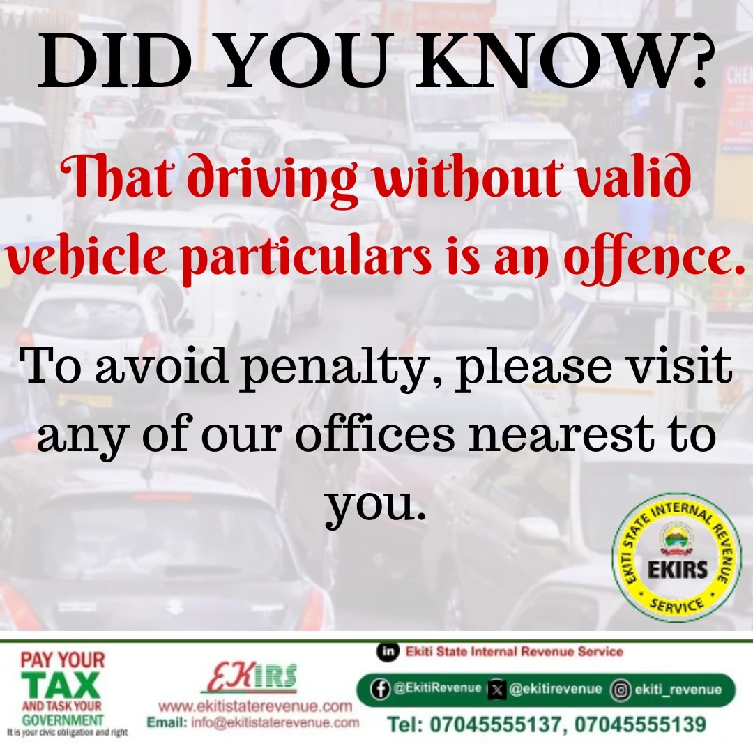 ekitirevenue's tweet photo. #EduTax
#PayYourTax
#TaskYourGovernment https://t.co/kHVfBR7aSg