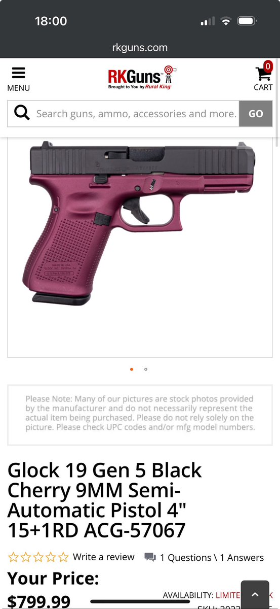 Instead of a .380, I decided to order the Glock 19! I’m so excited! I can’t wait until it gets here!