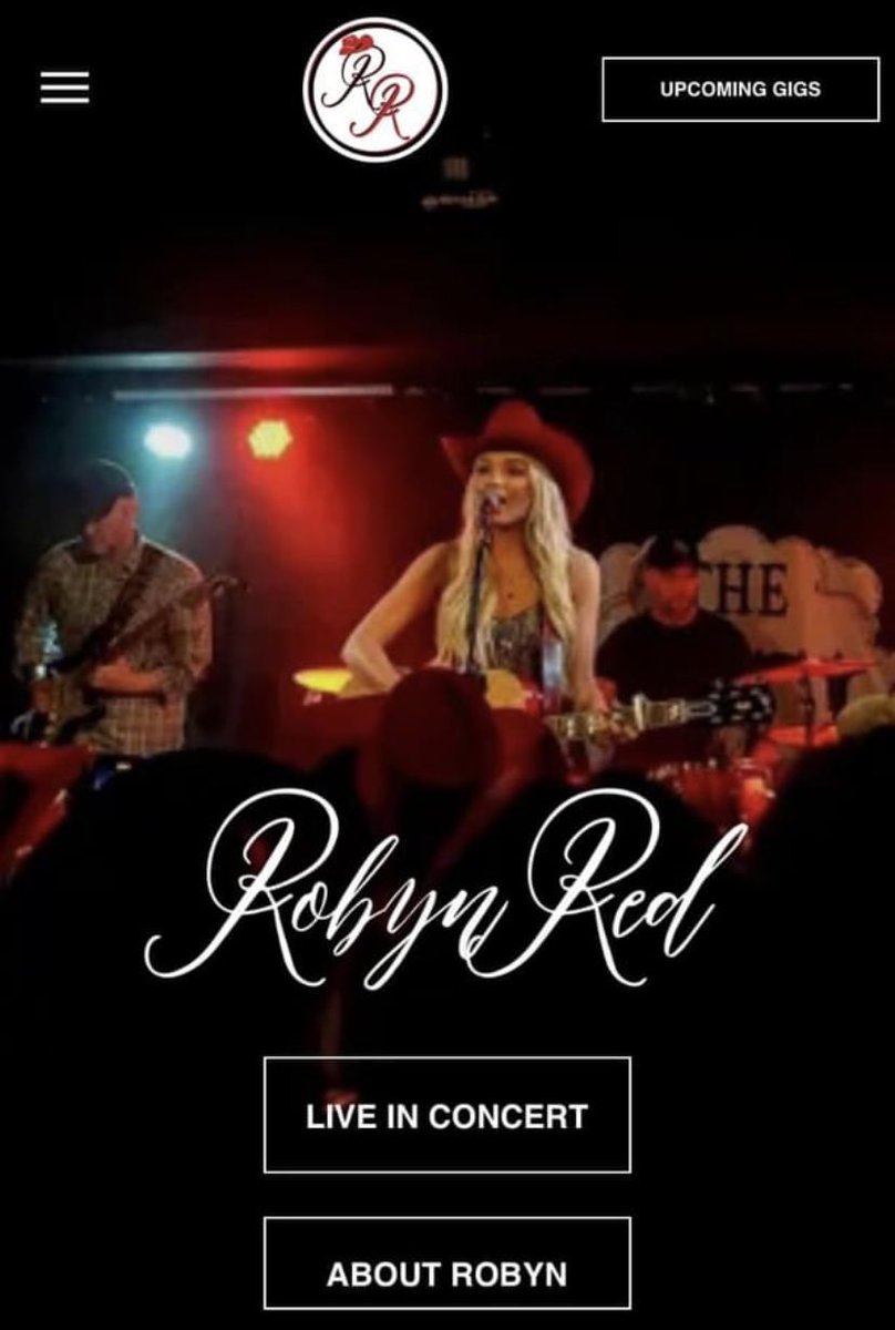 Have you visited my webpage ? It has:- Bio List of Live shows with ticket links Links to my music Socials links Join my mailing list to receive my newsletter by email every quarter. Link in below 🤠 robynred.co.uk Thank you Little Man Design for designing my web page
