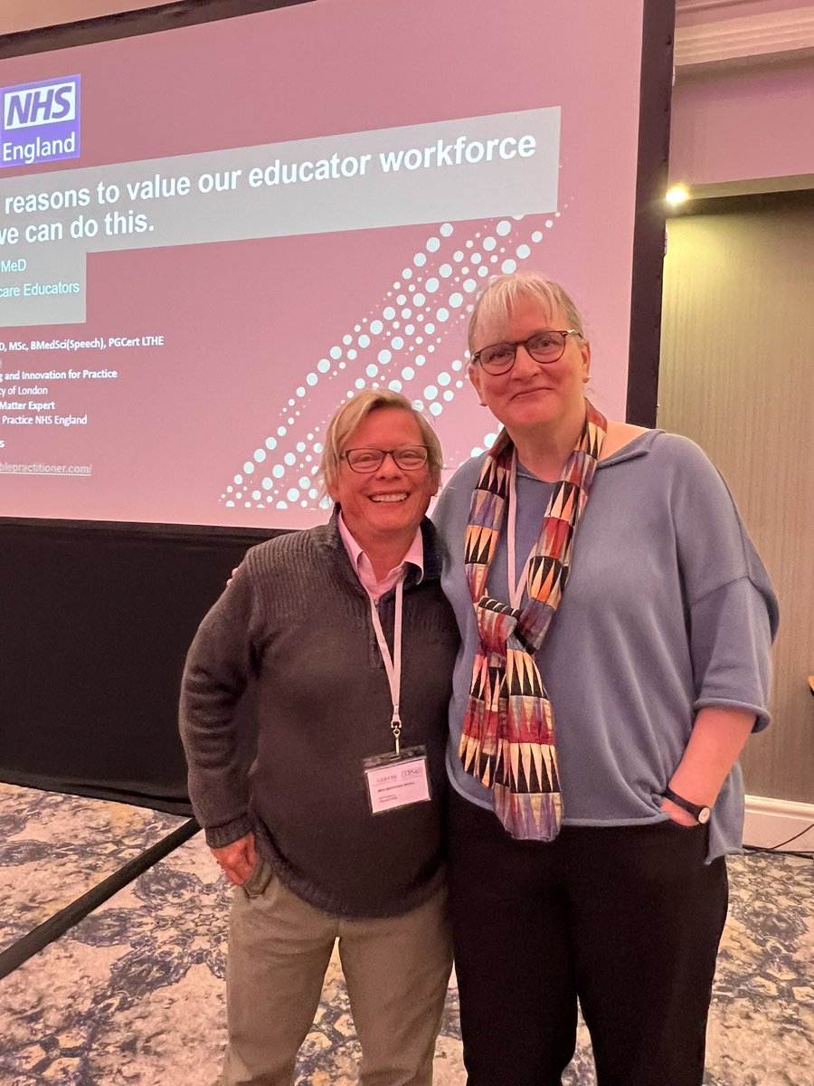mcwadleyphysio's tweet photo. @HardingDebs so lovely to see you again, been too long #AHP @NHSE_WTE “valuing our educators” @rcgp educators conference @BeverleyHarden @AdvCare_goodS @SueC51 https://t.co/i1HChhph0f